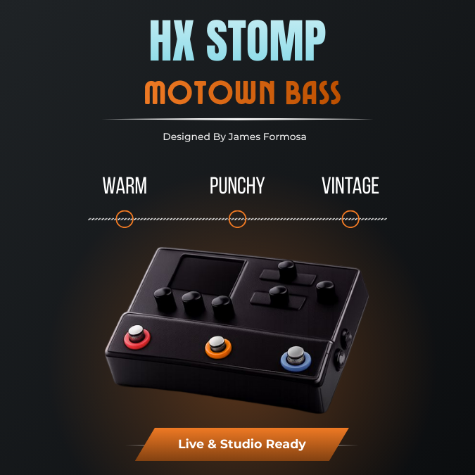 A Motown bass preset made for the Line 6 HX Stomp